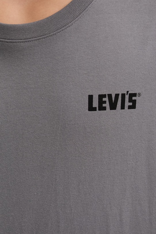 Levi's t-shirt bawełniany SS RELAXED FIT 16143.2496 szary