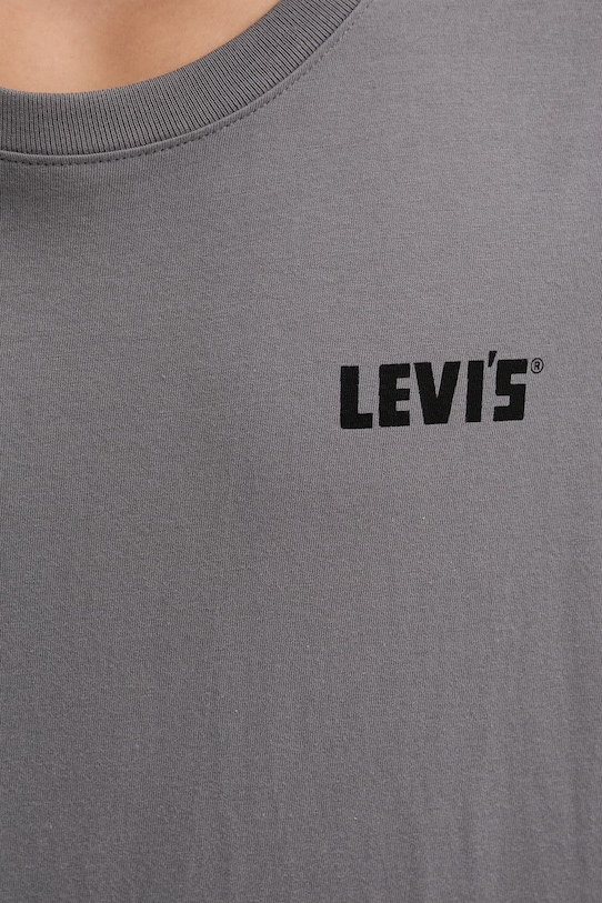 Levi's t-shirt bawełniany SS RELAXED FIT 16143.2496 szary