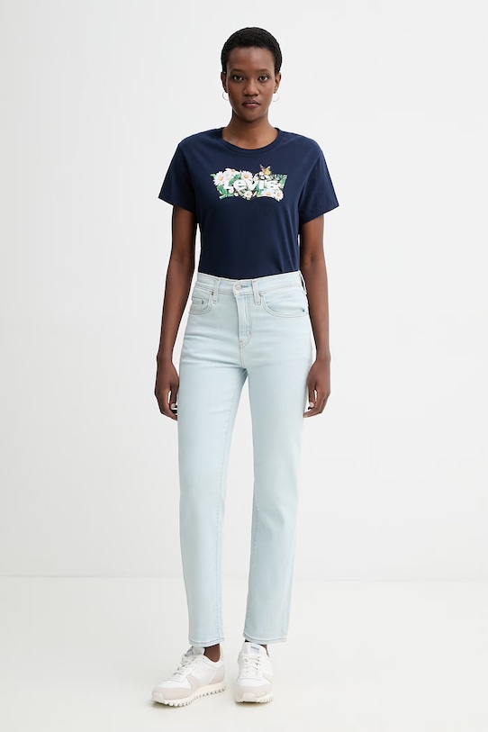 Levi's t-shirt bawełniany THE PERFECT TEE 17369.3434 granatowy SS26