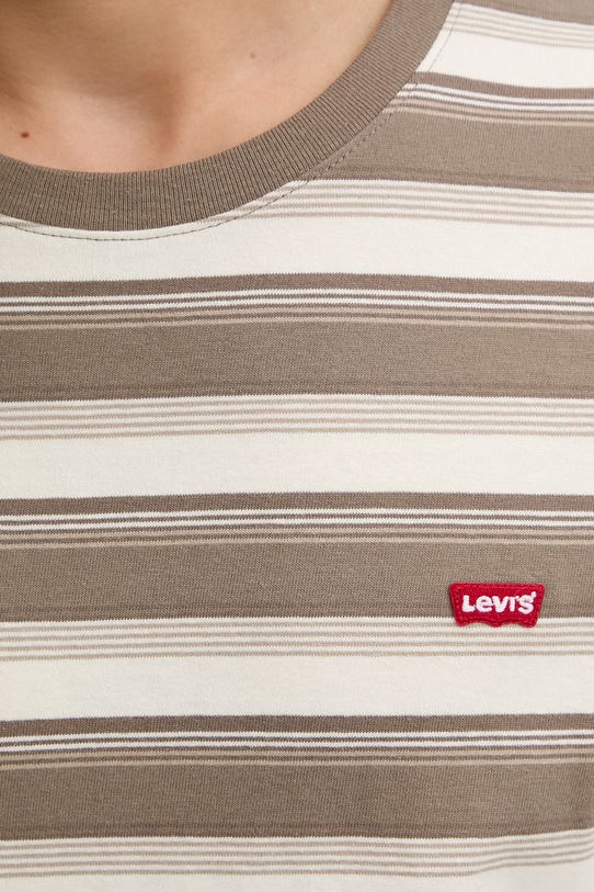 Levi's t-shirt bawełniany SS ORIGINAL HM 56605.0306 beżowy