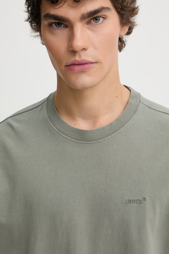 Levi's t-shirt bawełniany RED TAB VINTAGE zielony A0637.0189