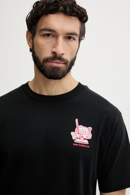 New Balance majica za muškarce od pamuka Lobster bijela MT61Y1F6WT