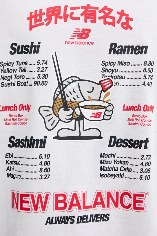 New Balance tričko mužské bavlněné Ramen MT61H51DWT bílá