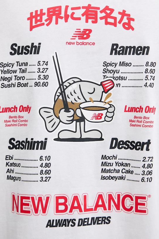 New Balance tričko mužské bavlněné Ramen MT61H51DWT bílá