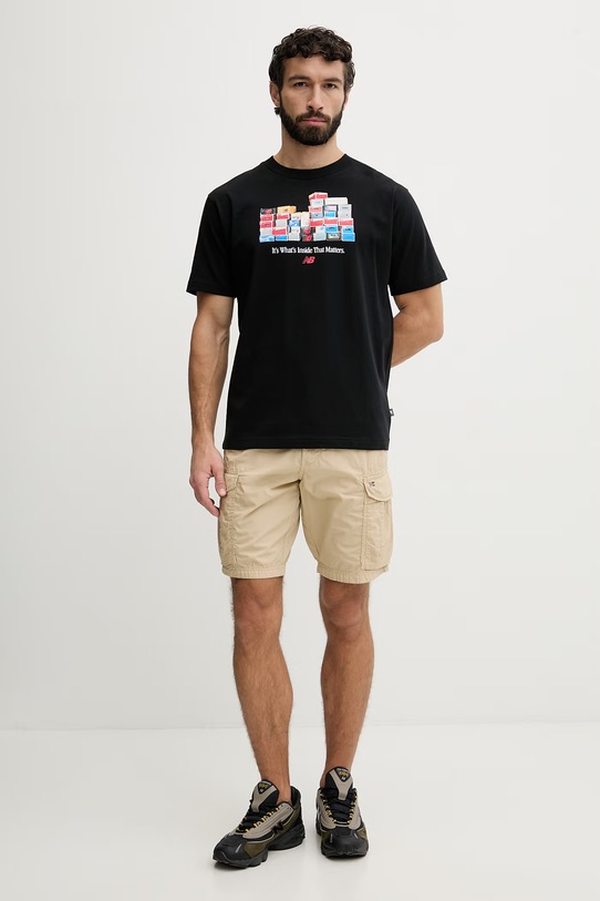 New Balance tričko mužské bavlněné Boxes MT61H0DXBK černá SS26