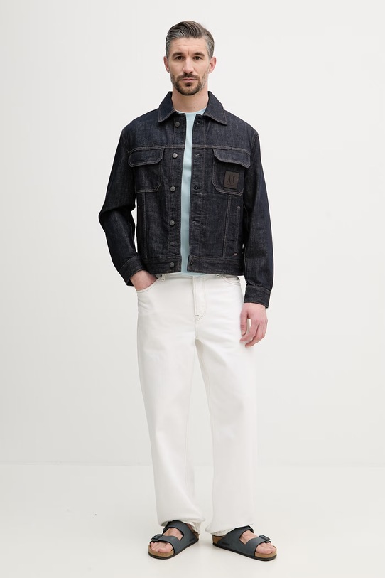 Karl Lagerfeld tričko pánské bavlněné 562224.755145 tyrkysová SS26