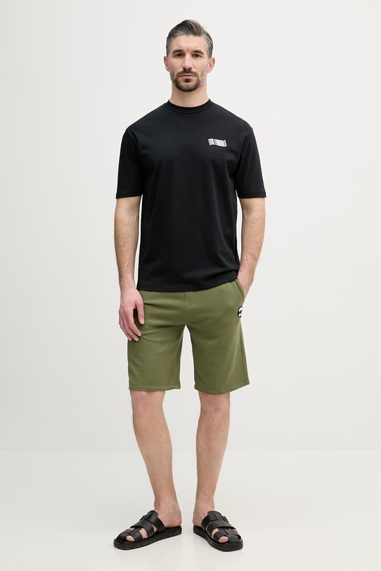 Karl Lagerfeld t-shirt męski bawełniany 562224.755145 czarny SS26