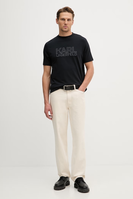 Tričko Karl Lagerfeld 562221.755035 tmavomodrá SS26