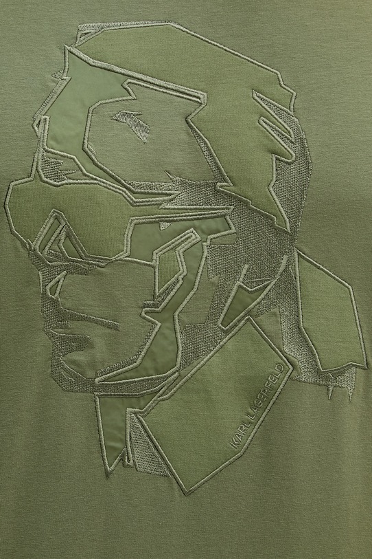 Kratka majica Karl Lagerfeld 562221.755036 zelena