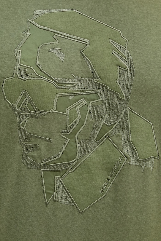 Kratka majica Karl Lagerfeld 562221.755036 zelena