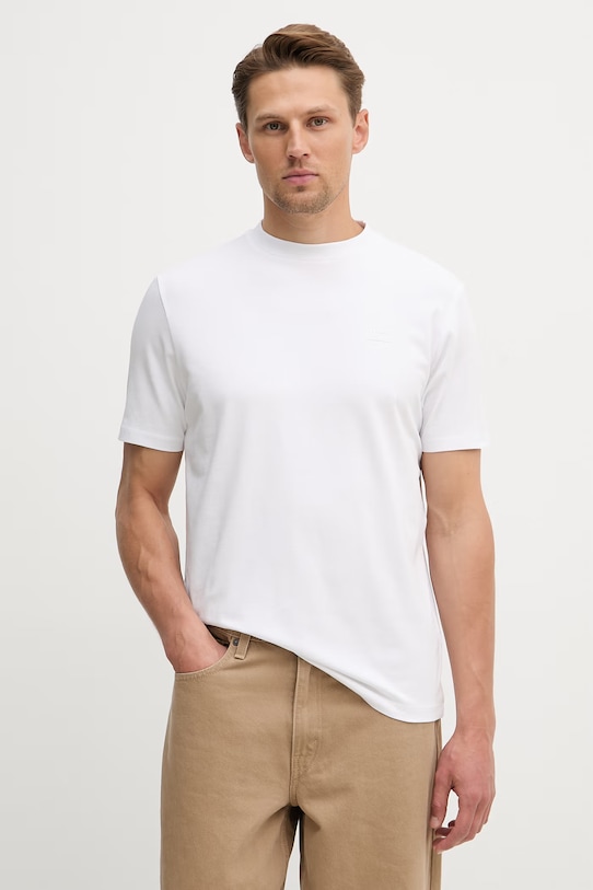 Tričko Karl Lagerfeld jednofarebný biela 562235.755034