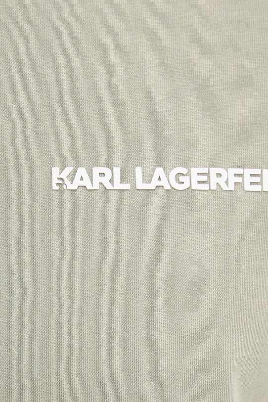 Bombažna kratka majica Karl Lagerfeld 562256.755171 zelena