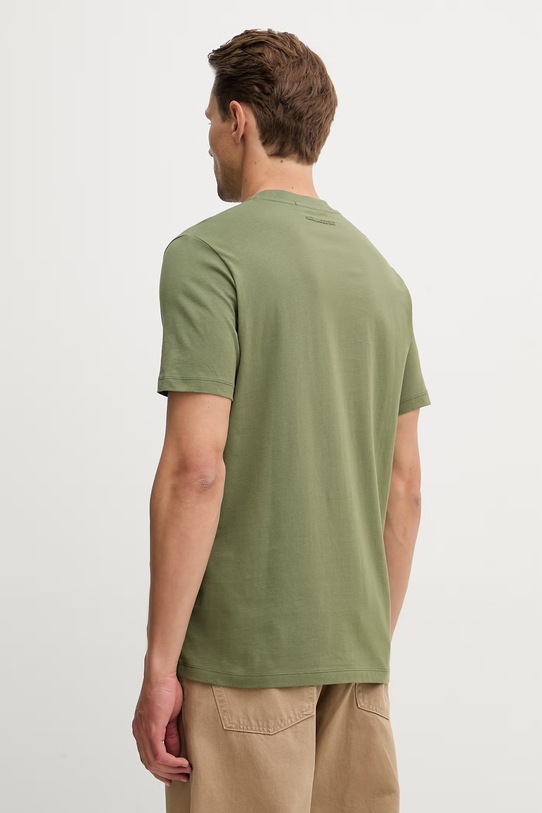 Oblečenie Bavlnené tričko Karl Lagerfeld 562224.755710 zelená