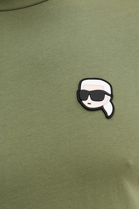 Bavlnené tričko Karl Lagerfeld 562224.755710 zelená