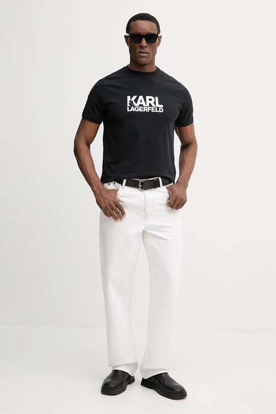 Tričko Karl Lagerfeld 562235.755780 tmavomodrá SS26