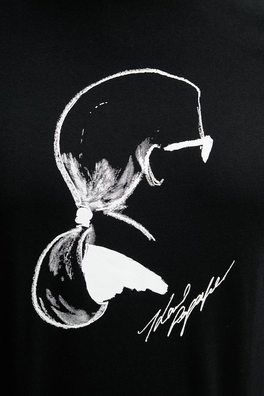 Karl Lagerfeld t-shirt męski bawełniany 562224.755146 czarny