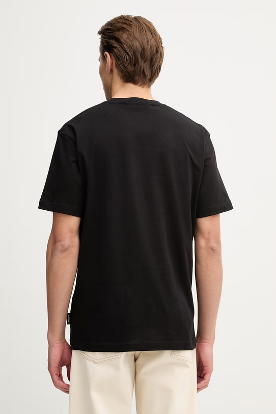 Odzież Just Cavalli t-shirt bawełniany 80OAHT20.CJ500 czarny