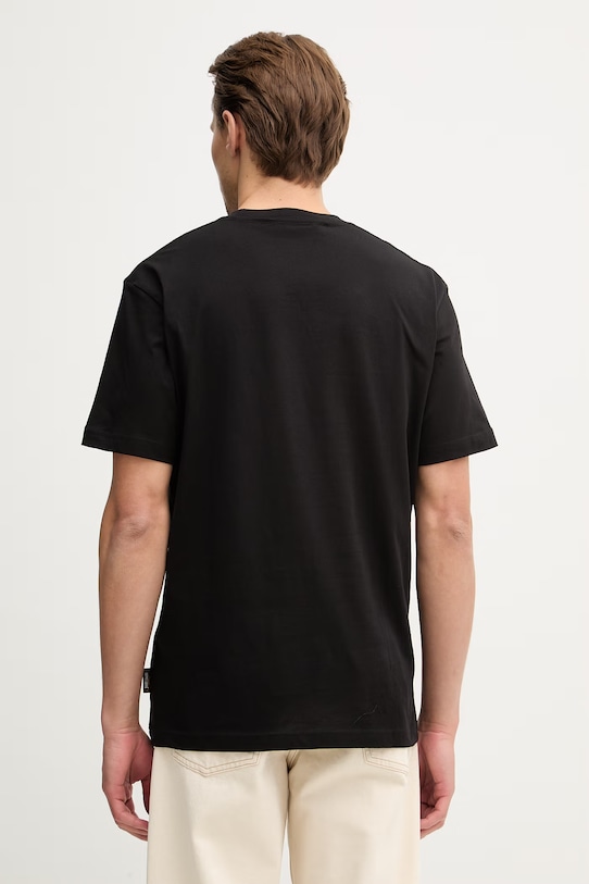 Odzież Just Cavalli t-shirt bawełniany 80OAHT20.CJ500 czarny