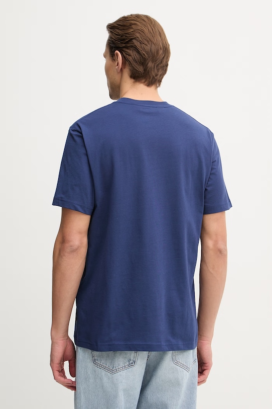 Odzież Just Cavalli t-shirt bawełniany 80OAHT07.CJ500 granatowy