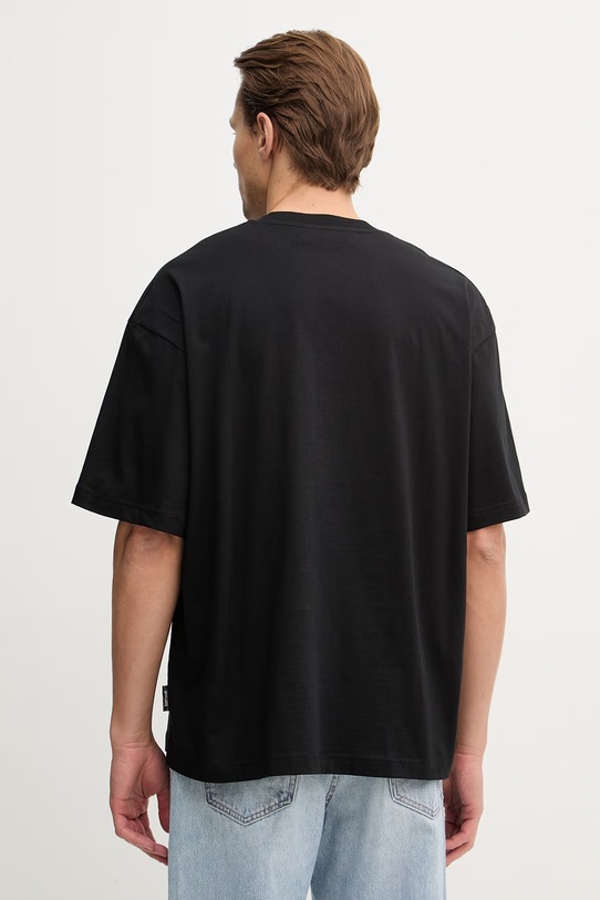 Odzież Just Cavalli t-shirt bawełniany 80OAHE15.CJ110 czarny