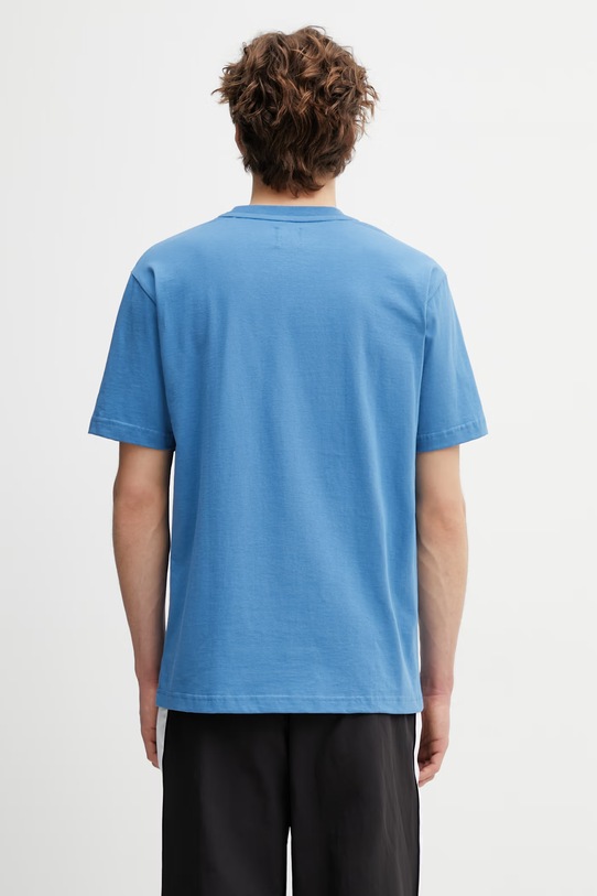 Odzież New Balance Made in USA t-shirt basic bawełniany męski MT43543SET niebieski