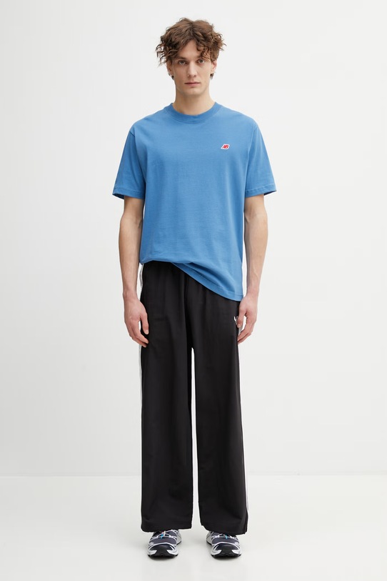 New Balance Made in USA t-shirt basic bawełniany męski MT43543SET niebieski