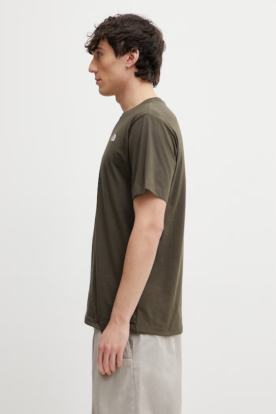 The North Face t-shirt Simple Dome NF0A8CZ221L1 green SS26