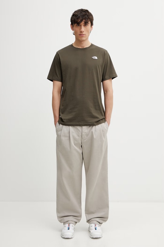 The North Face t-shirt Simple Dome NF0A8CZ221L1 green
