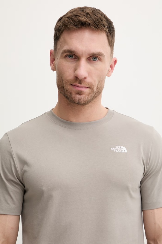 The North Face t-shirt Simple Dome beżowy NF0A8CZ22MB1