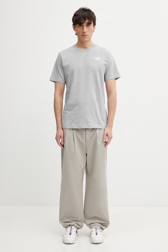 The North Face t-shirt Simple Dome NF0A8CZ2CQO1 szary