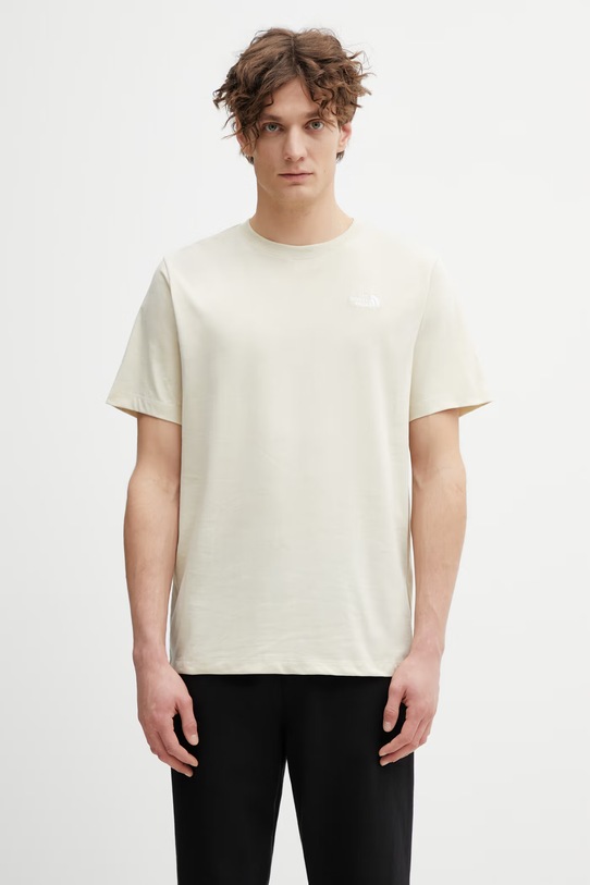 The North Face t-shirt Simple Dome regular beige NF0A8CZ2DOM1