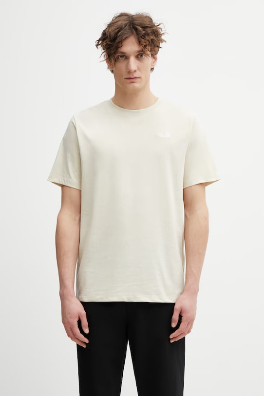 The North Face t-shirt Simple Dome regular beige NF0A8CZ2DOM1
