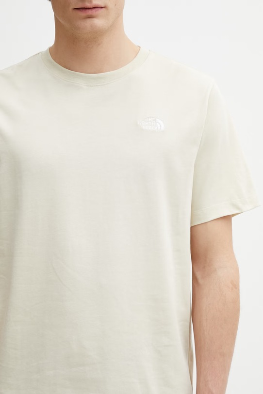 The North Face t-shirt Simple Dome beige NF0A8CZ2DOM1
