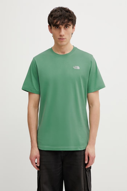 The North Face t-shirt Simple Dome gładkie zielony NF0A8CZ2G571