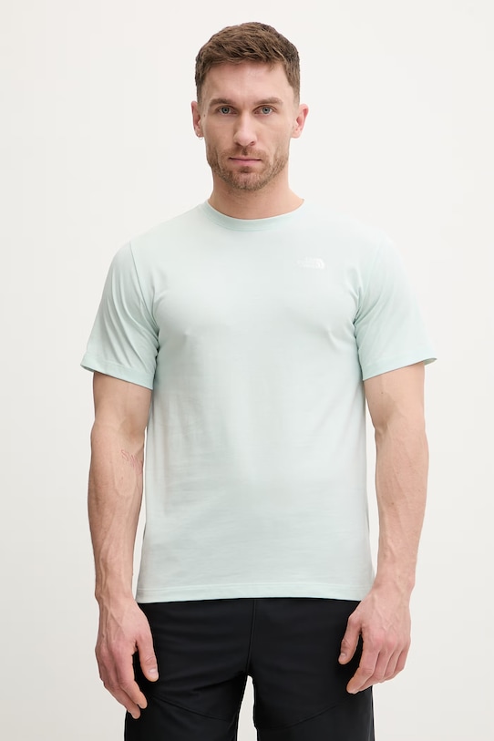 The North Face t-shirt Simple Dome slim verde NF0A8CZ2G701