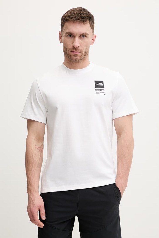 Odzież The North Face t-shirt bawełniany CELEBRATION NF0A8GAQFN41 biały