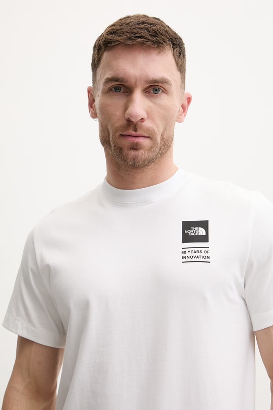 The North Face t-shirt bawełniany CELEBRATION biały NF0A8GAQFN41