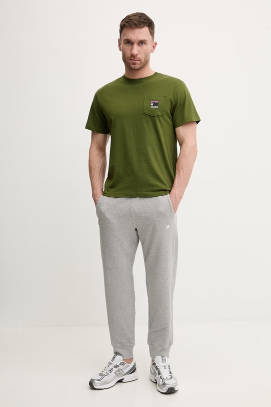 The North Face t-shirt bawełniany GRAPHIC NF0A8GUUBRI1 zielony SS26