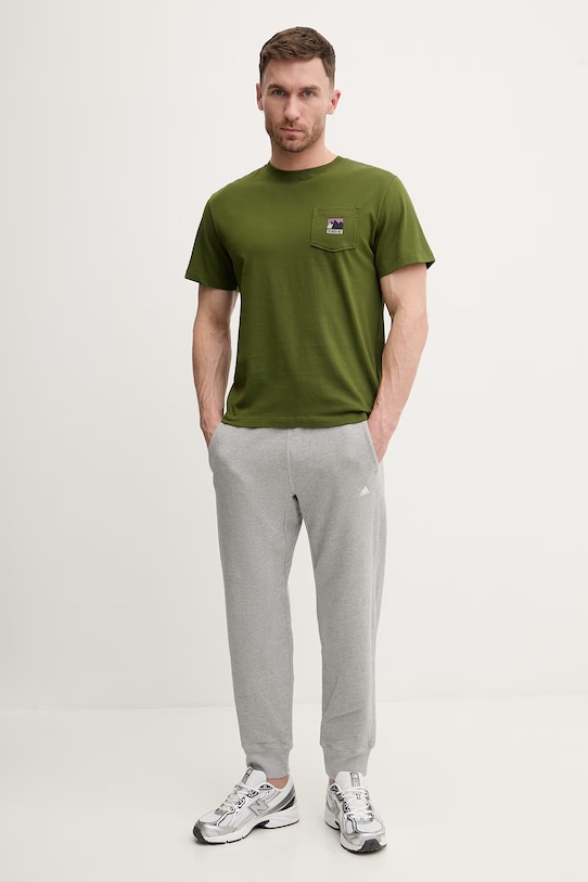 Βαμβακερό μπλουζάκι The North Face GRAPHIC NF0A8GUUBRI1 πράσινο SS26