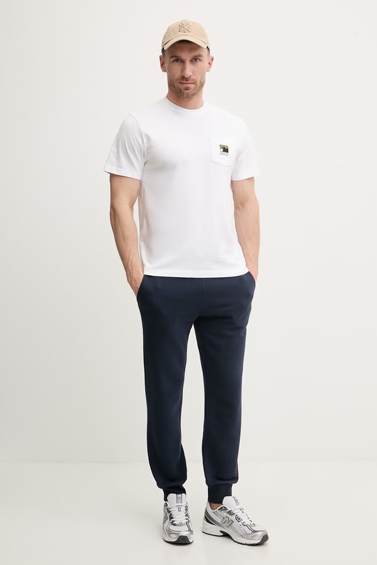 The North Face t-shirt bawełniany GRAPHIC NF0A8GUUFN41 biały SS26