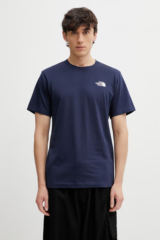 The North Face t-shirt EVOLUTION pozostałe granatowy NF0A8B6K8K21
