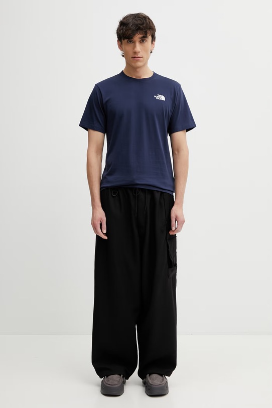 The North Face t-shirt EVOLUTION NF0A8B6K8K21 granatowy