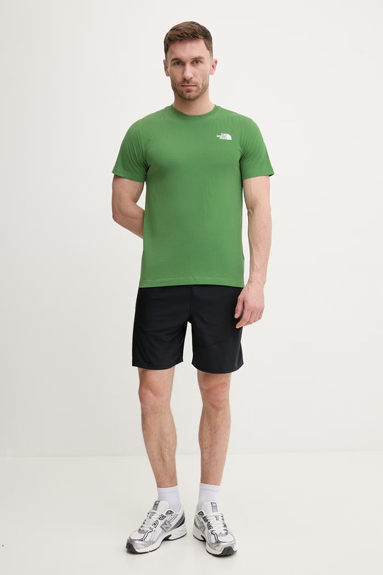The North Face t-shirt EVOLUTION NF0A8B6KG571 zielony SS26
