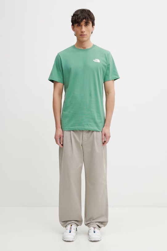 The North Face t-shirt EVOLUTION NF0A8B6KG571 zielony