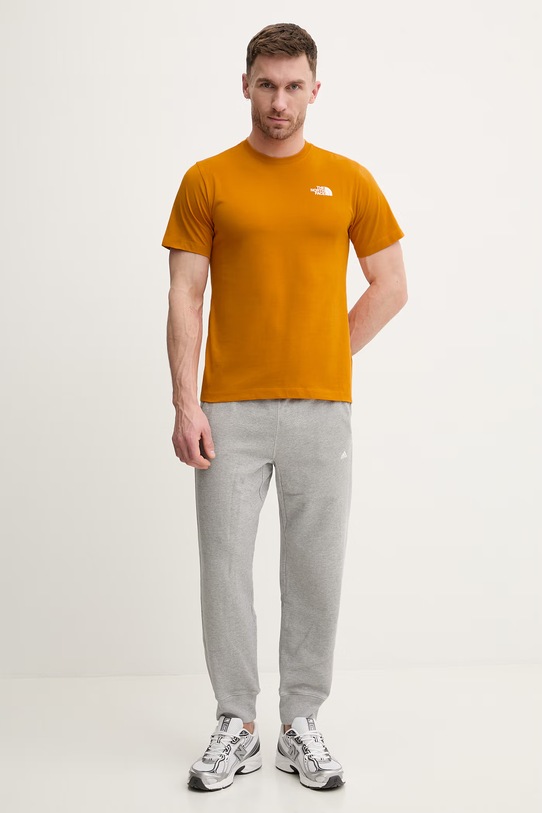 The North Face t-shirt EVOLUTION NF0A8B6KG5I1 pomarańczowy SS26