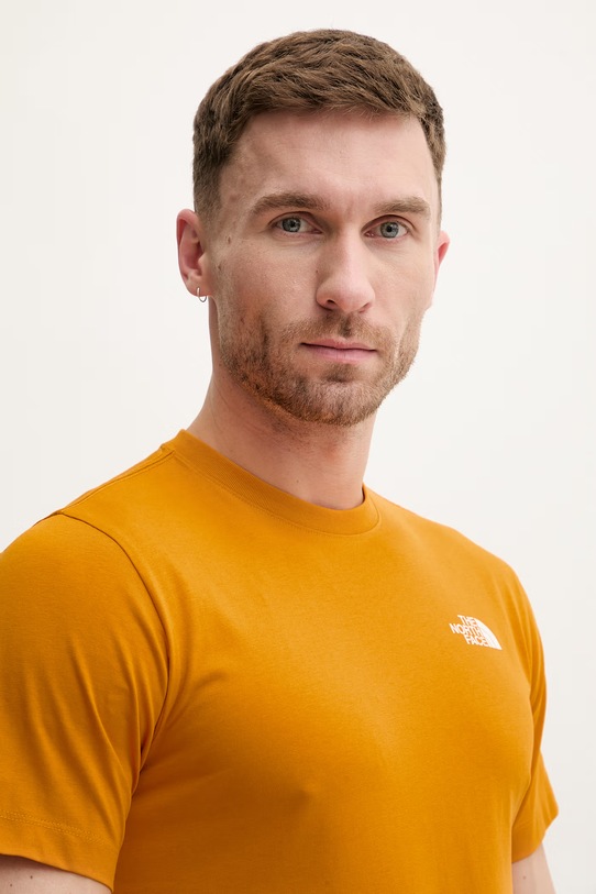 The North Face t-shirt EVOLUTION pomarańczowy NF0A8B6KG5I1