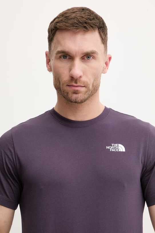 The North Face t-shirt EVOLUTION fioletowy NF0A8B6KG5O1