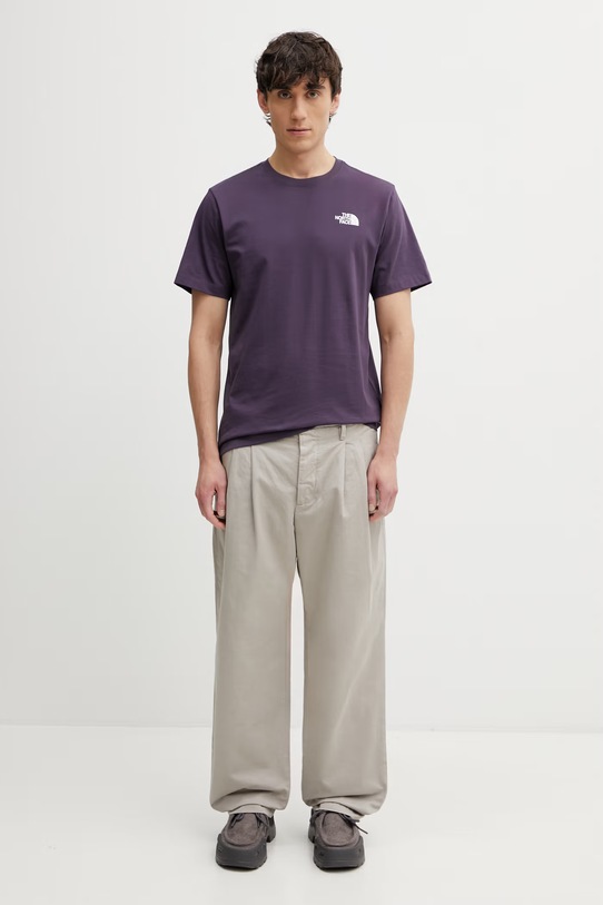 The North Face t-shirt EVOLUTION NF0A8B6KG5O1 violet