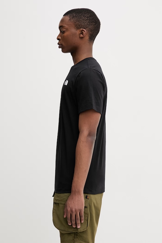 Pamučna majica The North Face EVOLUTION NF0A8B6KKY41 crna SS26