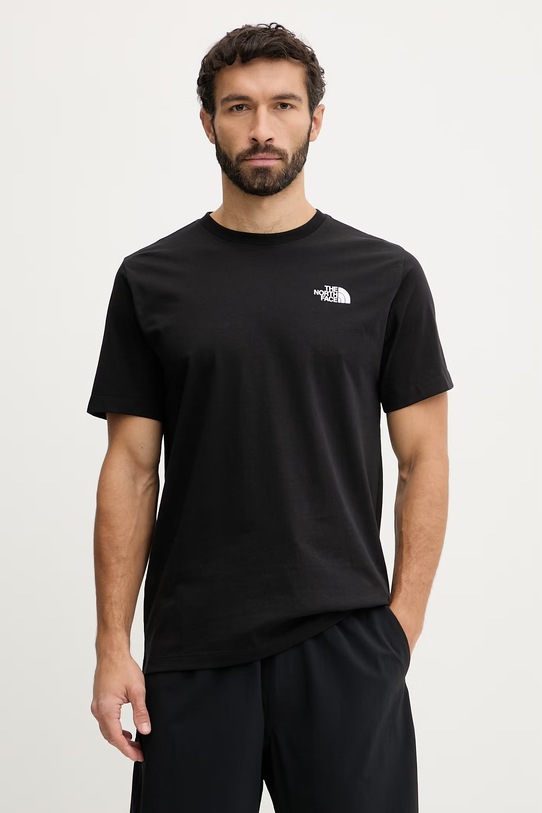 Odzież The North Face t-shirt bawełniany EVOLUTION NF0A8B6KKY41 czarny
